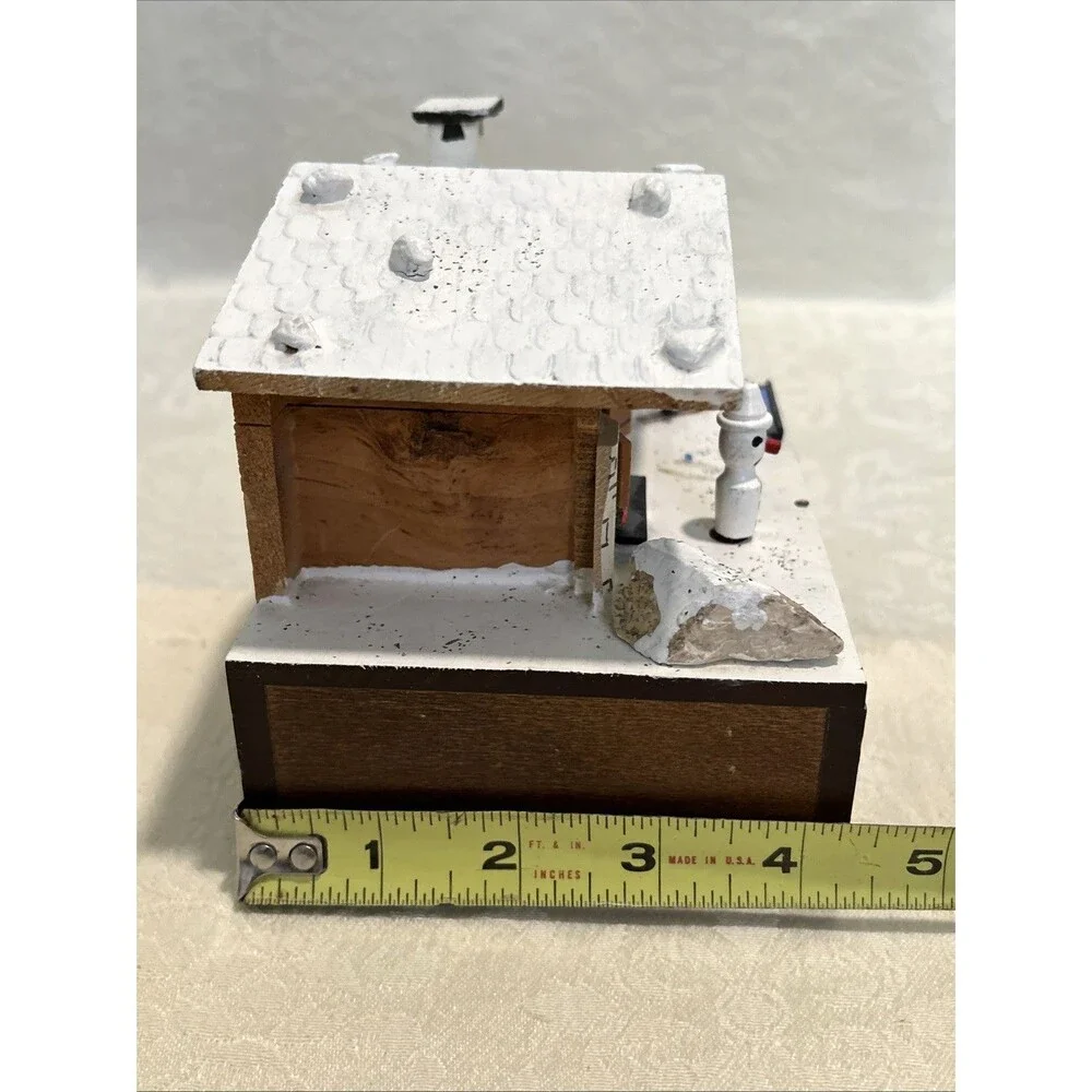 Vintage Cuendet Swiss Chalet Wooden Music Box - AS-IS / Repair Project